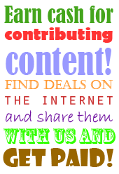 Earn cash for contributing content