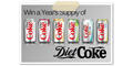 Free £5 Reward and Win a Year's Supply of Diet Coke