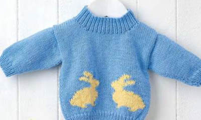 Free Bunny Baby Jumper Knit Pattern