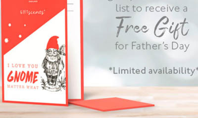 Free Scented Father's Day Gift Card