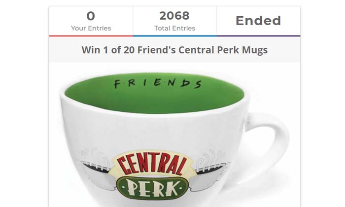 Friend's Central Perk Mugs Competition Winners Announced!