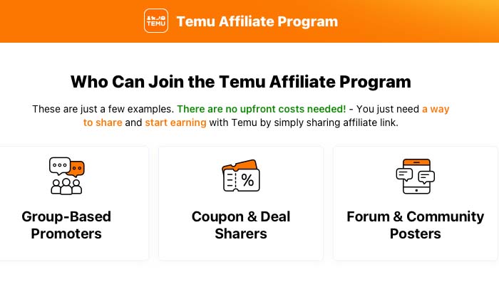 How to Monetize Facebook, WhatsApp, Telegram, X, and Discord Groups With Temu Affiliate