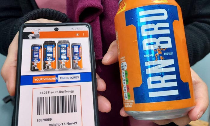 We got our free Irn-Bru Can