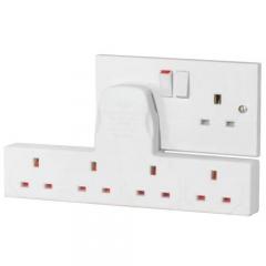 4 Gang Wall Socket just £5.99
