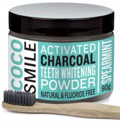 Cocosmile Natural Tooth Whitening Powder and Toothbrush