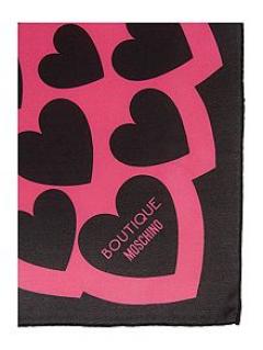 25 Off Boutique Moschino Silk Hearts Scarf