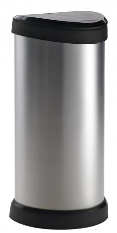 62% off One Touch Deco Bin, 40 L - Silver