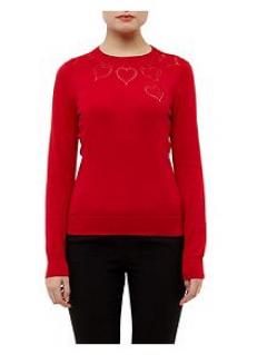 Ted Baker Cashmere Heart Cut Out Jumper Reduced