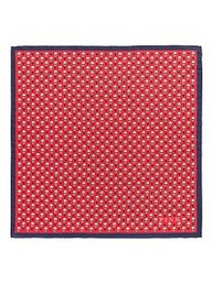 Thomas Pink Heart & Flower Pocket Square