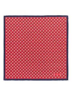 Thomas Pink Heart & Flower Pocket Square