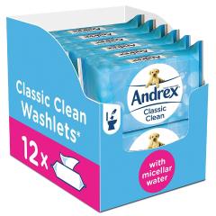 £10 for Andrex Washlets Classic Clean Toilet Tissue Wet Wipe