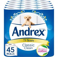 14% off Andrex Classic Clean Toilet Roll Tissue Paper