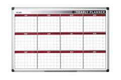 59% off Bi-Office Annual Planner, Magnetic, Aluminium Frame