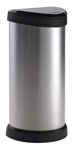 £28 off Curver 40 L Metal Effect Plastic One Touch Deco Bin