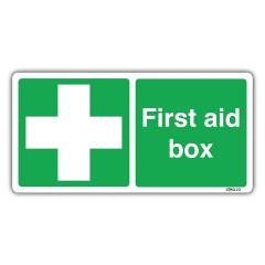 Â£2.11 for First Aid Box Sign Self-adhesive Vinyl Sticker