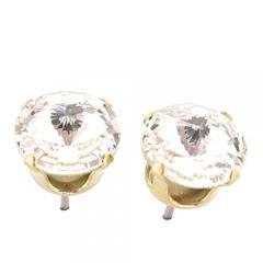 91% off Gold Stud earrings from SWAROVSKI