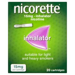 54% off Nicorette Inhalator, 15 mg, 20 Cartridges