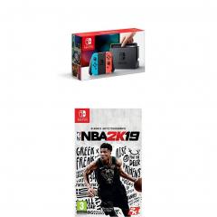 Â£300 for Nintendo Switch Neon Red/Blue with NBA 2K19