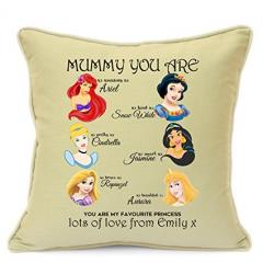 Personalised Disney Princess Cushion for Mums