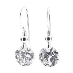 Â£11 for Sterling silver drop earrings sparkling diamonds