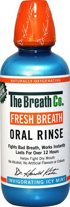 50% off The Breath Co Fresh Breath Oral Rinse Icy Mint 500ml
