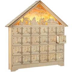 24% off Pre-Lit Wooden Village Scene Advent Calendar