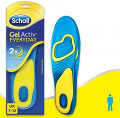 £7 off Scholl Men’s Gel Activ Everyday Insoles, UK Size 7-12
