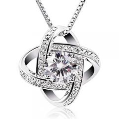 Â£6 off Women Necklaces Sterling Silver Cubic Pendant