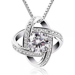 £6 off Women Necklaces Sterling Silver Cubic Pendant