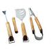 Blooma 4 piece Oak Handled BBQ Tool Set £3