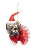 Cute Santa Pug Tree Decoration Reduced