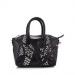 Faith Black Leather Weave Bag - Half Price