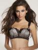 Half Price Xanthia Black/Cream Long Line Bra