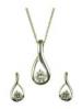 Silver Pendant and Earring Set Over £20 Off