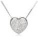 White Gold Diamond Heart Pendant Now 64% Off