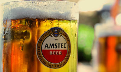 Free Pint of Amstel Lager or Soft Drink