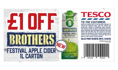 Brother's Cider £1 off Coupon
