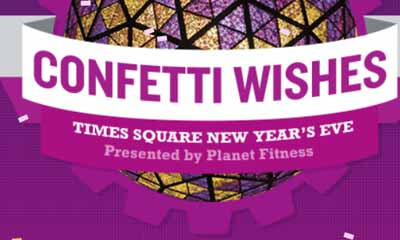 Free Confetti Wish Over Times Square on NYE