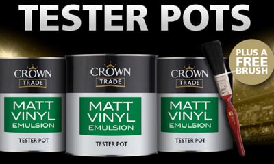 Free Paint Brush & Paint Pots from Crown Paints