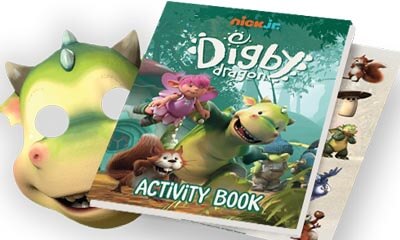 Free Nick Junior Digby Dragon Kids Activity Pack