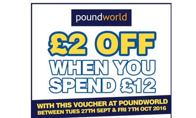 Pound World £2 off Voucher