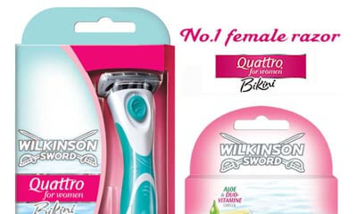 Win 1 of 10 Wilkinson Sword Quattro for Bikini Razors
