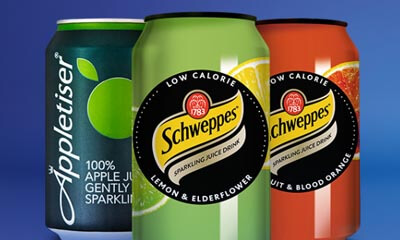 Free Can of Schweppes or Appletiser