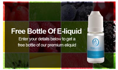 Free Bottle of E-liquid for eCigs