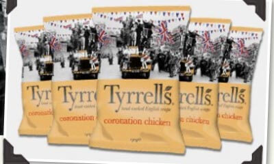Free Case of Tyrrell's Coronation Chicken Crisps