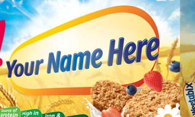 Free Personalised Box of Weetabix from Waitrose