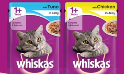 Free Whiskas Jelly Tuna or Chicken Pouch
