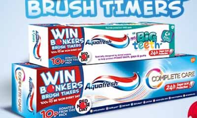 Free Bonkers Brush Timers from Aquafresh