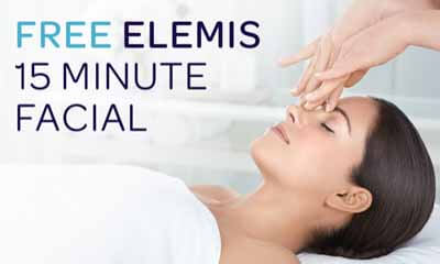 Free Elemis 15 Minute Hydrating Facial