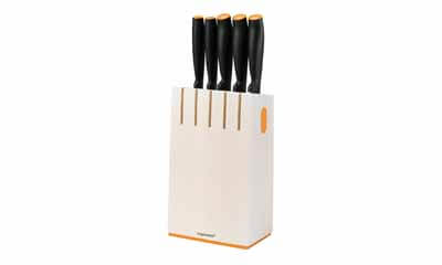 Win a Fiskars Functional Form 5 Piece Knife Block